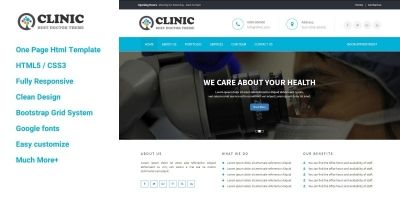 Clinic - One Page HTML Template