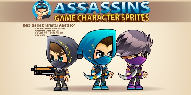 Assasins Game Character Sprites