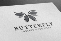 Simple Butterfly Logo Template Screenshot 2