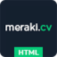 Meraki One Page HTML Resume Template