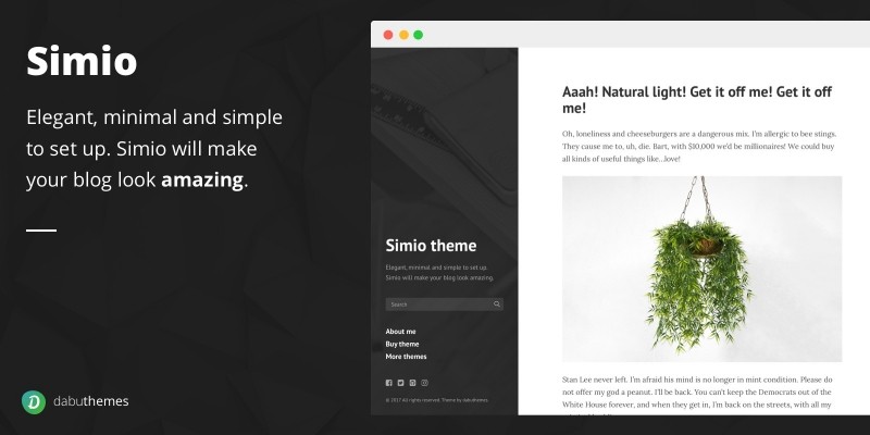 Simio - Premium Tumblr Theme