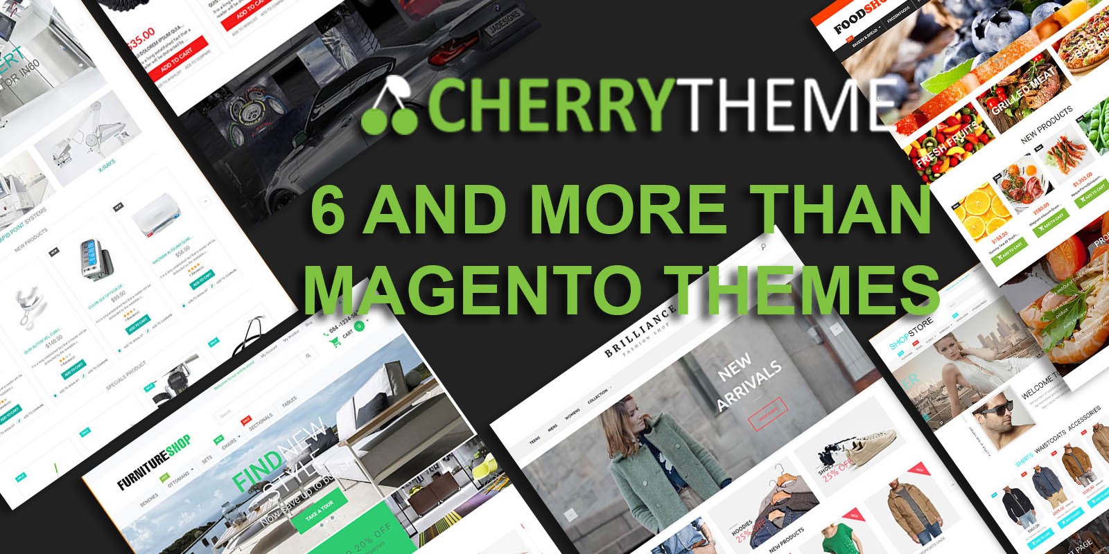 Cherry - Multi Store Responsive Magento Theme Cherry - Multi-Store Magento Theme
