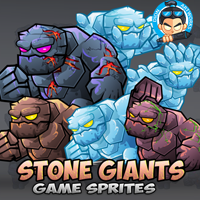 Stone Giants Game Sprites