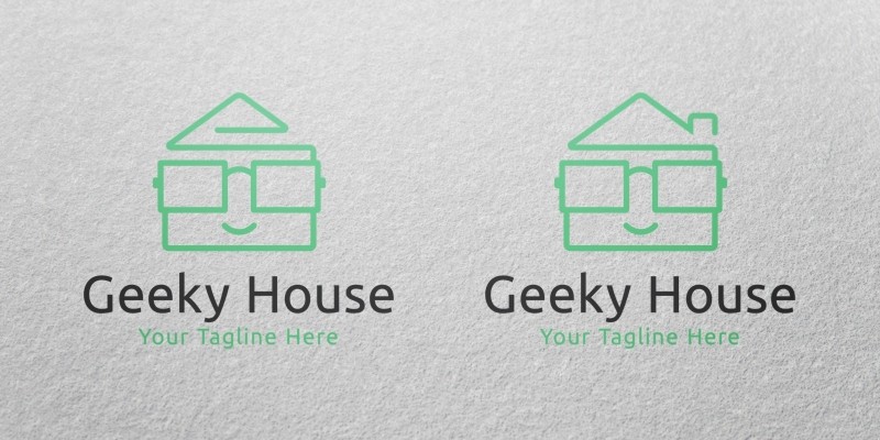 Geeky House Logo Template