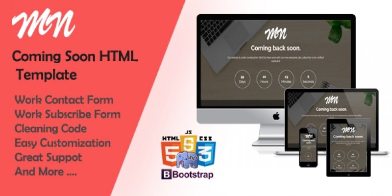 MN - Coming Soon HTML Template