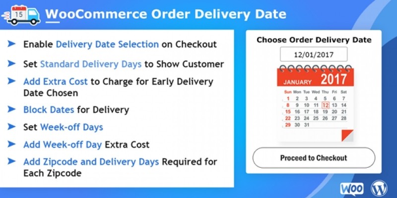 WooCommerce Order Delivery Date Plugin