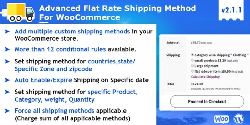 Advanced Flat Rate Shipping Method For WooCommerce