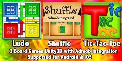 3 Games Bundle Unity3D Project With Admob