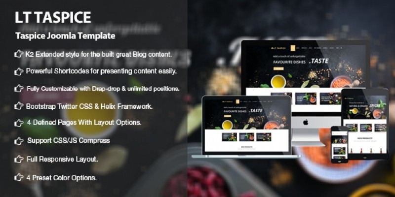 LT Taspice -  Virtuemart Joomla Template