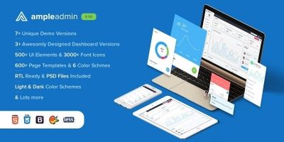 Ample Admin - The Ultimate Dashboard Template