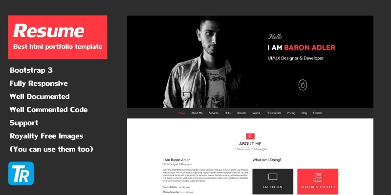 Resume - Personal Portfolio Web Template