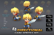 4-Directional Game Character Sprites 2 Screenshot 1