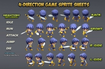 4-Directional Game Character Sprites 1 Screenshot 2