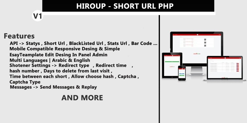 Hiroup - Advanced URL Shortener Script