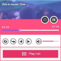 Rhythm - jQuery Audio Player Screenshot 1
