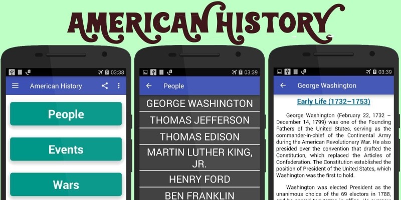 American History App Android Source Code