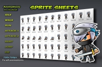 Ninja Game Sprites Set Screenshot 2