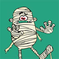 404 Mummy - Animated 404 Error Page