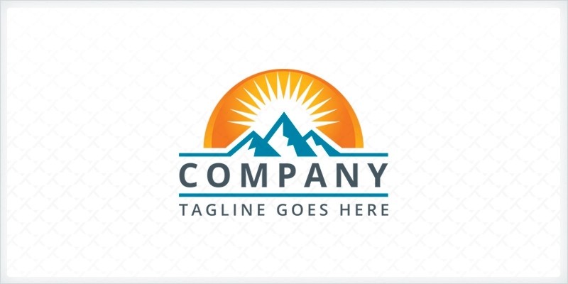 Mountains Logo Template