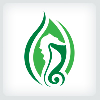 Seahorse Logo Template