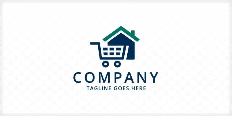 Home Cart Logo Template