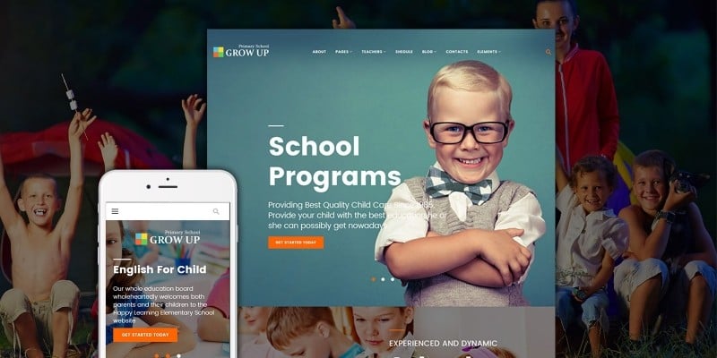 Grow Up Primary School WordPress Theme