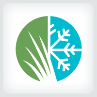 Lawn and Snow Removal Services Logo Template