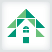 Pine Tree House Logo Template