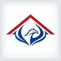Eagle Roofing Logo Template