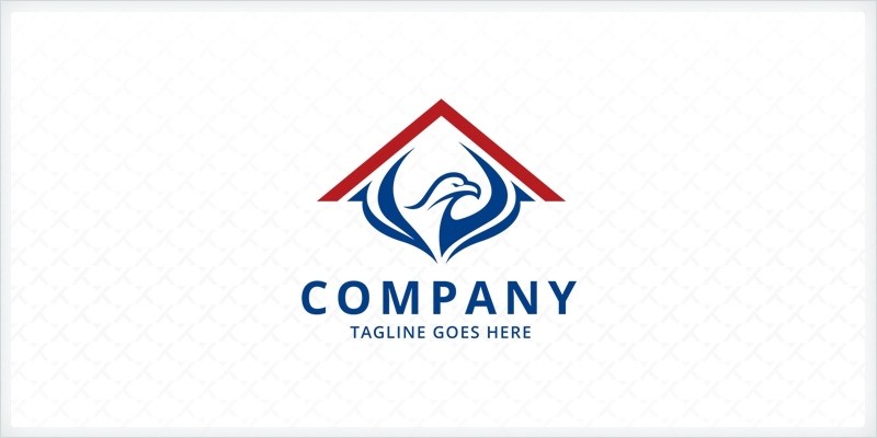 Eagle Roofing Logo Template