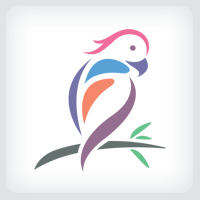 Parrot Bird Logo Template