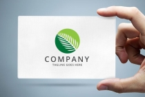 Palm Leaf Logo Template Screenshot 1