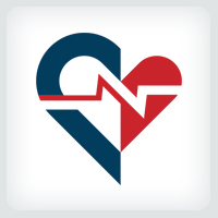 Heart Beat - Electrocardiography Logo