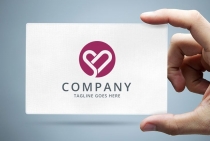 Heart - Letters SN Logo Template Screenshot 1