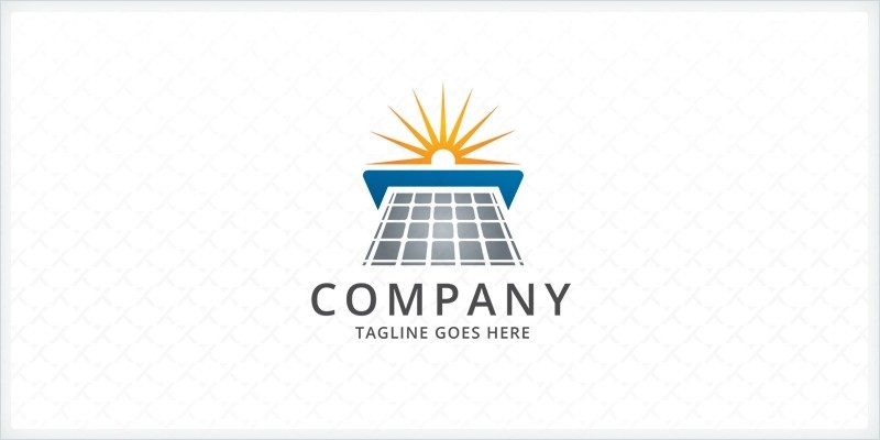 Solar Panel Logo Template