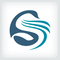 Stylized Swan - Letter S Logo Template