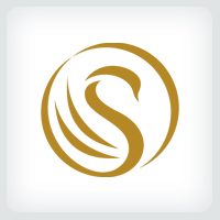 Letter S - Swan Logo Template