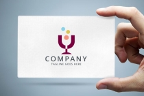 Wine Glass Logo Template Screenshot 1