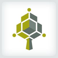 Digital Tree Logo Template