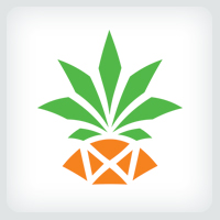 Pineapple Logo Template
