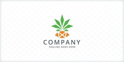 Pineapple Logo Template