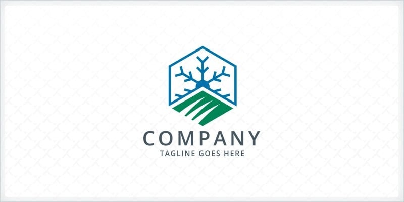 Lawn Care and Snow Removal Logo Template