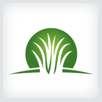 Artificial Grass Logo Template