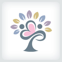 Love Tree Logo Template