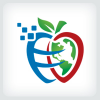 Apple Globe - Education Logo Template