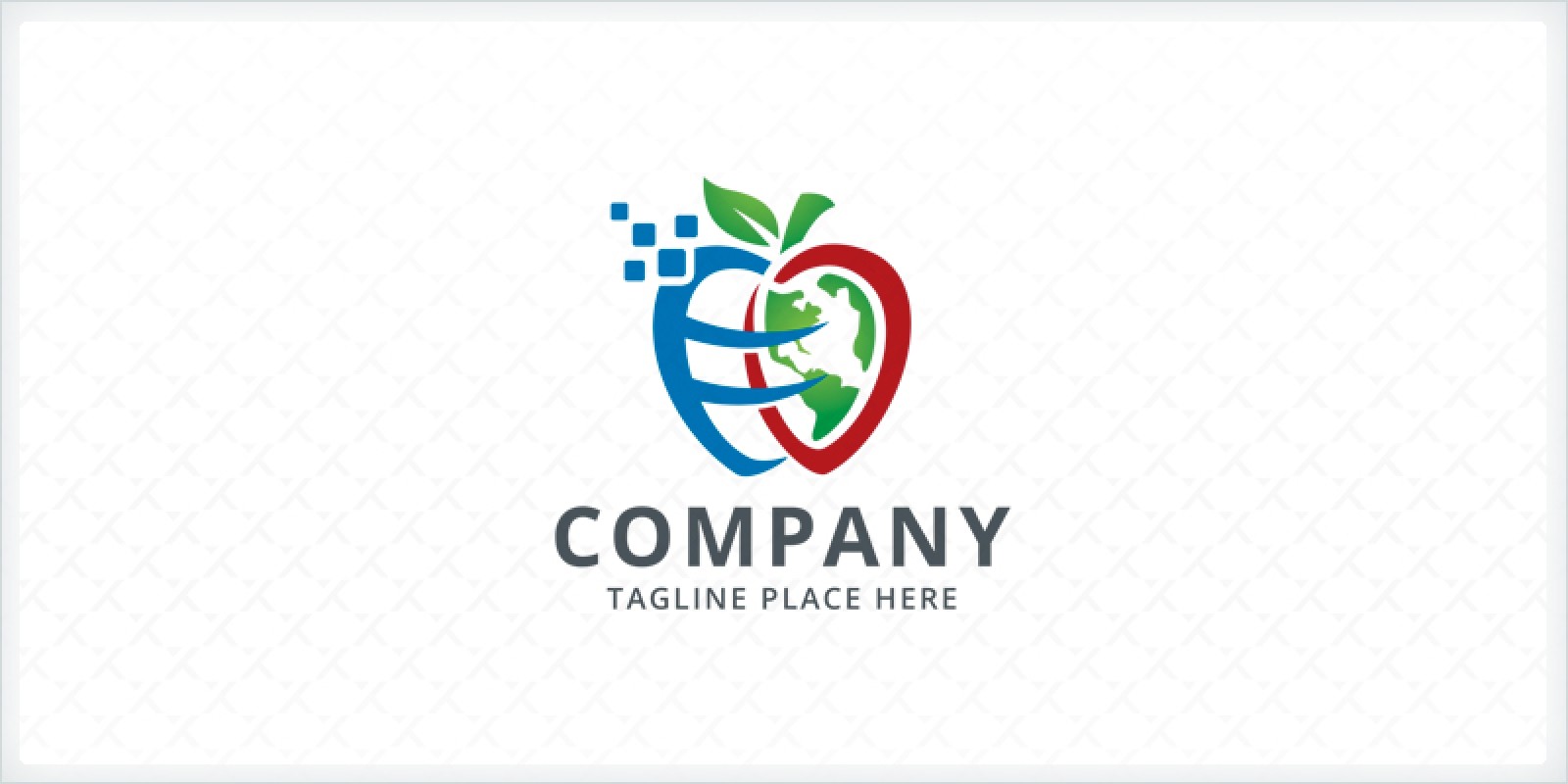 Apple Globe - Education Logo Template