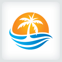Palm Tree Logo Template