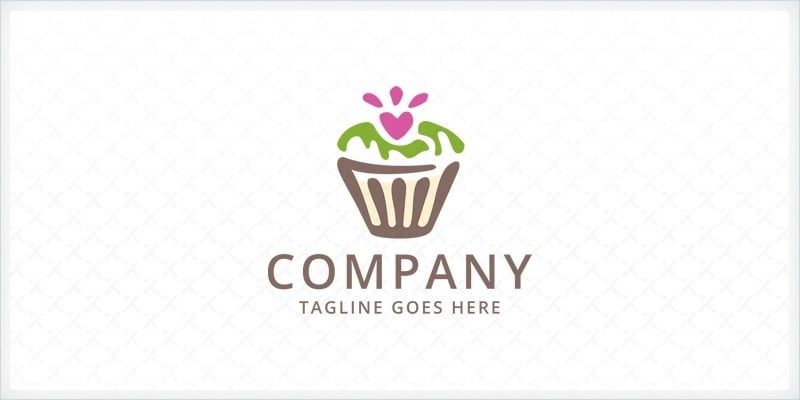 Cupcake Logo Template