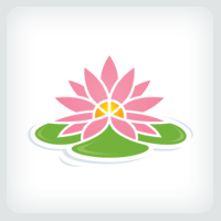 Lotus Flower Logo Template