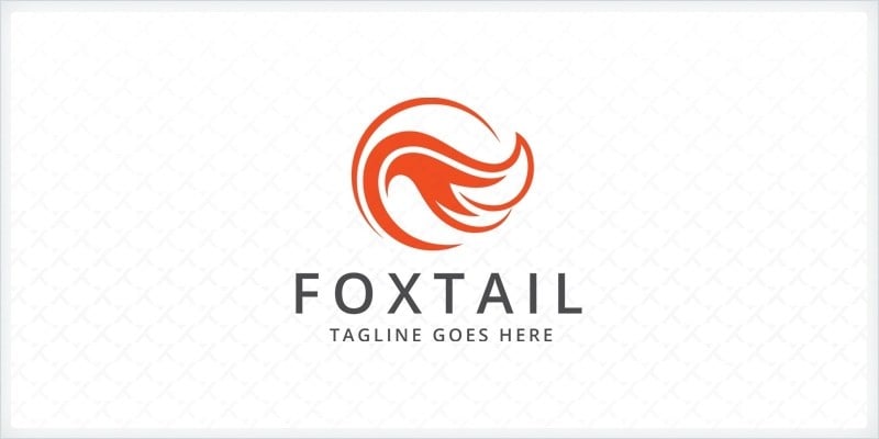 Fox Tail Logo Template